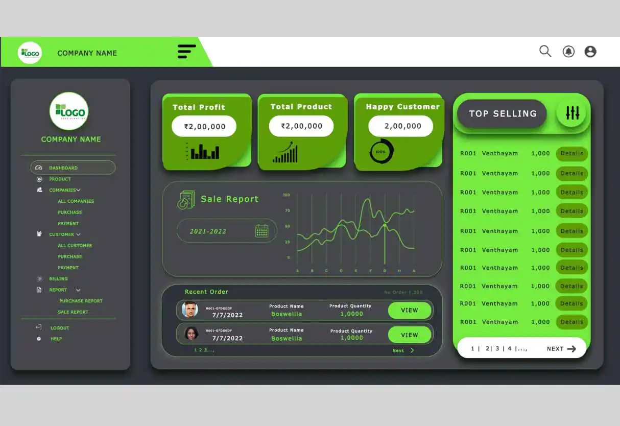 Dhanvanthri ui design